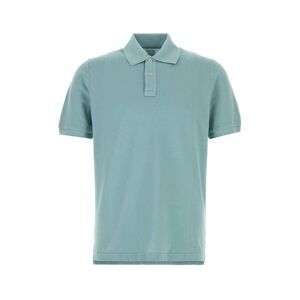 Fedeli Men Light-Blue Piquet Polo Shirt